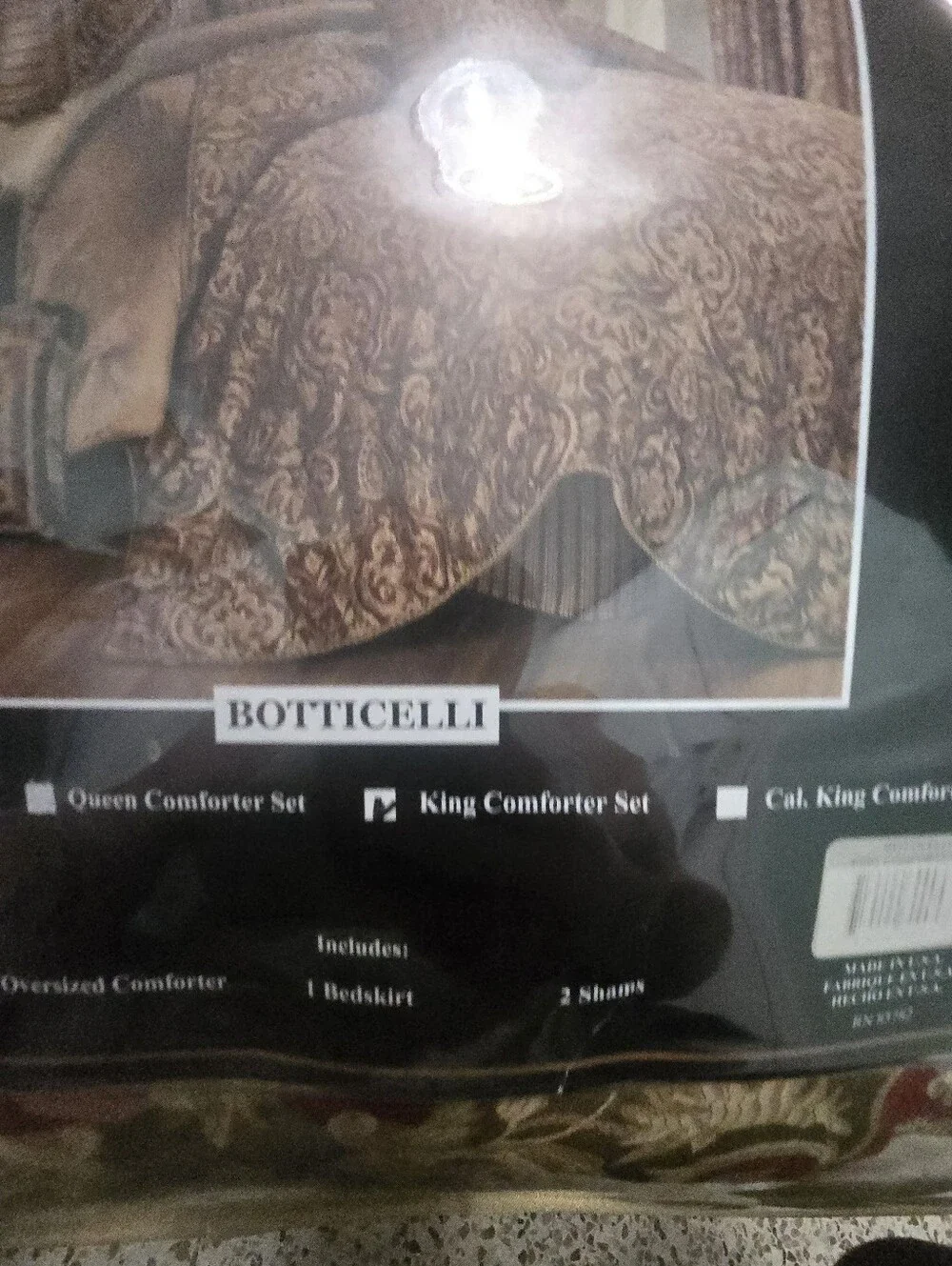 Austin Holt Luxury Oversized Comforter Set - Brown Pattern